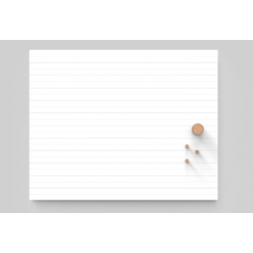 Stratos stilren whiteboardtavla utan ram med skrivlinjer